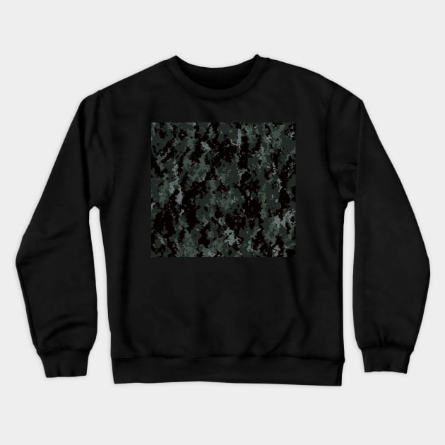 Urban Camouflage black Crewneck Sweatshirt by Cataraga